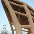 Vic (Spagna), visita ad una struttura in canne e bambù