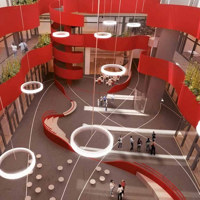 Nastri rossi per dare "carattere" alla piazza del palazzo Prato City