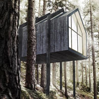 Annunciati i risultati del concorso Castle Resort: vince l'idea di una cabina immersa nella natura