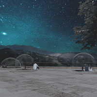 Bolle trasparenti per rimirar le stelle, le Observatory Houses del Castello di Roccascalegna