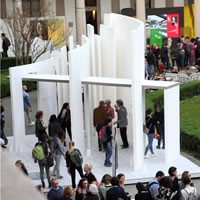 Library in Motion. L'installazione di Curatolo racconta la sfida delle Biblioteche di Comunità pugliesi