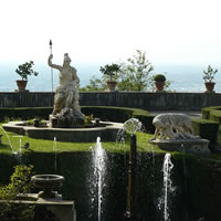 Progetto grafico e artistico per la decorazione della carta da parati di Villa d'Este