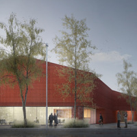 Teatro ad Albignasego: il progetto ispirato alle vecchie cascine è di Mide Architetti con Pool landscape