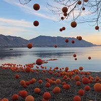 OrangeArancio 2019: un'installazione temporanea sulle rive del lago Maggiore