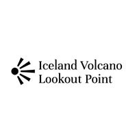 Iceland Volcano Lookout Point, un punto di osservazione sul bordo del cratere di un vulcano, in Islanda