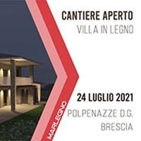 Cantiere aperto. Marlegno mostra i segreti di una villa in legno in costruzione