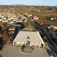 Nuova chiesa, canonica e locali parrocchiali a Giavera del Montello