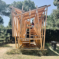 Roma, Festival des Cabanes, itinerario attraverso le 7 installazioni nei giardini di Villa Medici