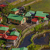 Banaue Lodge, piccole strutture ricettive immerse nelle terrazze di riso di Banaue, nelle Filippine