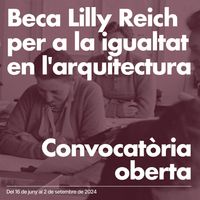 Borsa di studio Lilly Reich per l'uguaglianza in architettura