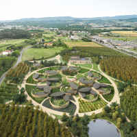 Peccioli (PI), case sociali come micro-fattorie nel progetto di C+S Architects