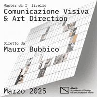 Master in Comunicazione Visiva & Art Direction per sviluppare progetti strettamente legati al territorio