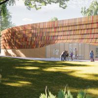 Rosso all'insù, la nuova scuola consapevole di LAP architettura