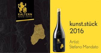 Stefano Mandato vince il Kunst.stück 2016. Il vino e il suo territorio raccontati in un'etichetta